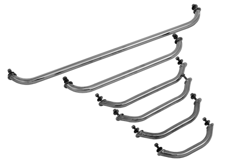SS GRAB RAIL 14"(350MM) SUPPLIED WITH WASHERS AND NYLOCS
