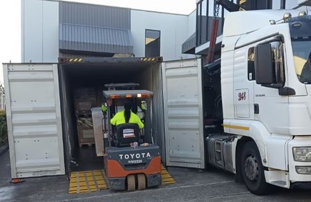 Another Container of Glass Arrives at Techpack