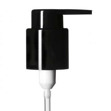 Lotion Pump Extended Nozzle Black (for GCMI 24/410 Bottles)