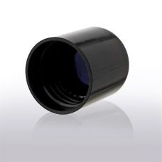 Screw cap black with with violet sealing element (for DIN18 bottles)