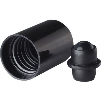 Screw Cap Black with Glass Roll-On Fitment (for DIN18 Bottles)