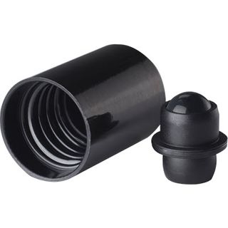 Screw Cap Black with Glass Roll-On Fitment (for DIN18 Bottles)