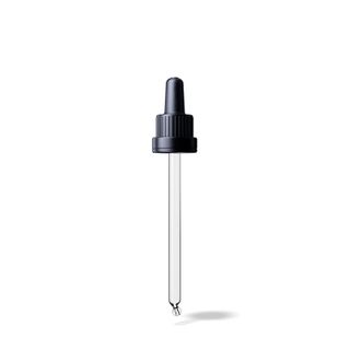 TE III Pipette Black, 0.7ml TPE Bulb, Glass Stem (for 50ml Orion Bottle)