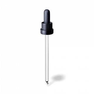 TE III Pipette Black, 1.0ml CB Bulb, Glass Stem (for 100ml Orion Bottle)