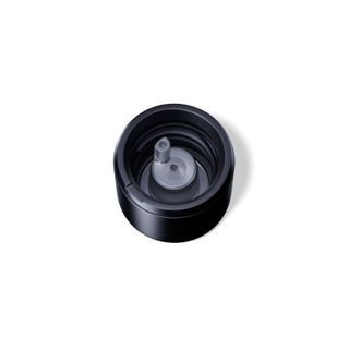 Screw cap with vertical dropper 1.0 mm DIN18 Black Tamper Evident (smooth wall)