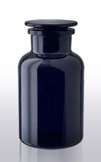 Sample of 1000ml Libra MIRON Violetglass Apothecary Jar & Polished Stopper (rinse before use)