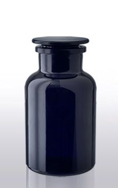 Sample of 500ml Libra MIRON Violetglass Apothecary Jar & Polished Stopper (rinse before use)
