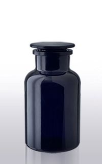 250ml Libra MIRON Violetglass Apothecary Jar & Polished Stopper (rinse before use)