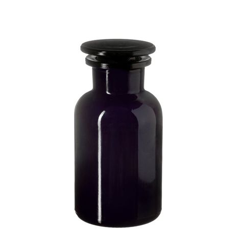 100ml Libra MIRON Violetglass Apothecary Jar & Polished Stopper (rinse before use)