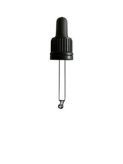 Sample of TE II Pipette Black, 0.7ml TPE Bulb, Glass Stem (for 15ml Ginger Bottle)