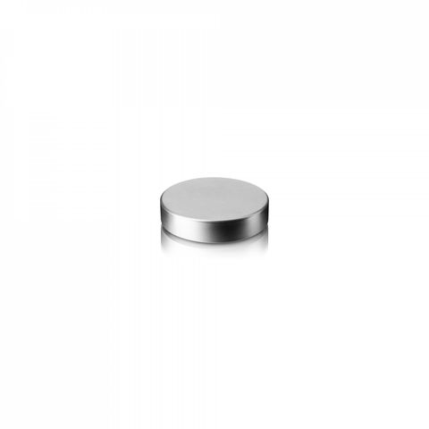 Screw cap Clio 500, 45/400, tinplate, silver, white inlay (Juniper 150/200/250)