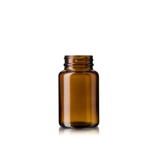 Sample of 100ml Juniper Amber Glass  38/400 Vitamin Jar