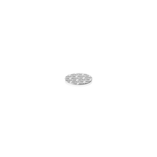 Pressure sensitive seal, 37mm, white, tabs, black text (Juniper 100/120), for dry products only