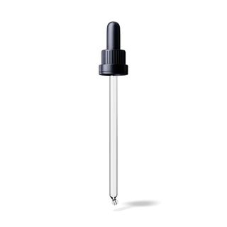Sample of TE III Pipette Black, 1.0ml TPE Bulb, Glass Stem (for 100ml Orion Bottle)