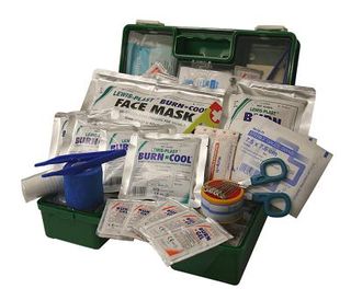 FIRST AID QSI COMMERCIAL BURNS KIT PLASTIC BOX