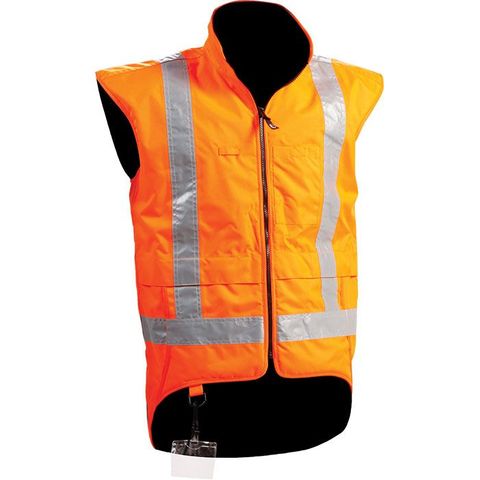 RAINWEAR BISON STAMINA VEST TTMC-W17 LONG TAIL ORANGE (V18VEST)