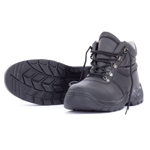 BOOT BISON DUTY LACE UP SAFETY BLACK PAIR BISON01