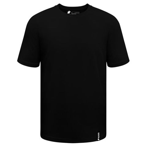 WORKWEAR BISON T-SHIRT ANTI-MICROBIAL WICKING RECYCLED POLY BLK