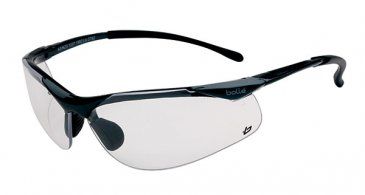 EYEWEAR BOLLE SIDEWINDER GUNMETAL FRAME CLEAR LENS