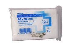 FIRST AID HELP-IT TRIANGLE BANDAGE WITH SAFETY PINS EA