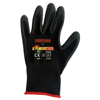 GLOVES ARMOURWEAR SHINTARO NITRILE FOAM PCOAT BLK -7 PAIR