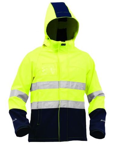RAINWEAR BISON STAMINA JACKET HIVIS D/N SOFTSHELLYEL/NA (JNPSS)