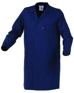 WORKWEAR BISON DUSTCOAT 300GSM COTTON DOMED NAVY (DUDCO) 76R