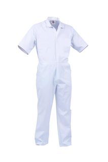 WORKWEAR BISON WK/ZONE OVERALL FOOD INDUSTRY S/S L/W 190GSM ZIP (FSNPCLW) 76R