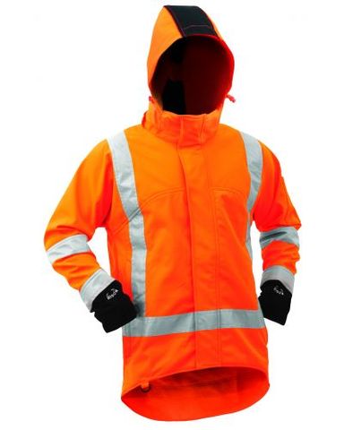 JACKET BISON STAMINA TTMC-W17 SOFTSHELL ORANGE (JTPSS)