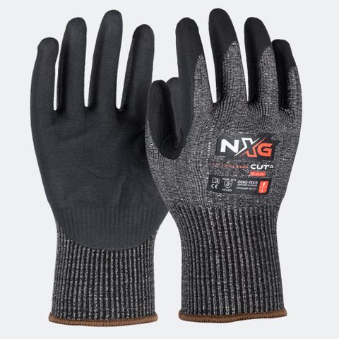 GLOVES SAFETY MATE NXG HEAVY DUTY NITRILE CUT D  PAIR