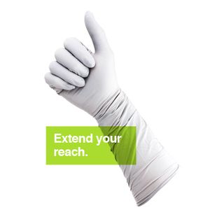 GLOVES TGC DISPOSABLE 400MM GREY NITRILE (40 PER PKT)
