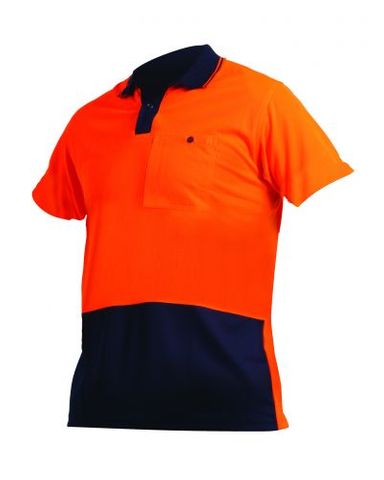 WORKWEAR BISON POLO HIVIS DAY ONLY POLYESTER OR/NA (PDBPO)