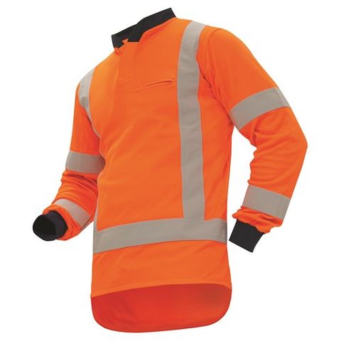 WORKWEAR BISON POLO L/S TTMC-W17 QUICK-DRY OR (PTOCBLWS)