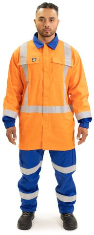 WORKWEAR BISON ARCGUARD JACKET 11CAL TTMC-W17 (X) ZIP ROY/OR (I-JTXPCNFR)