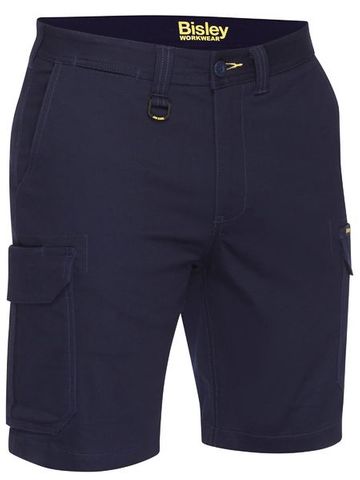WORKWEAR BISLEY SHORT CARGO STRETCH COTTON DRILL