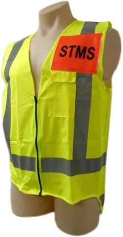 WORKWEAR VEST STMS HIVIS YELLOW - DAY/NIGHT