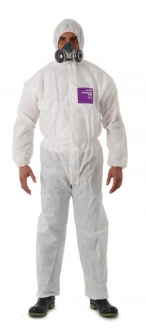 DISPOSABLE MICROGARD COVERALL 1500 ASBEST WHITE 2XL