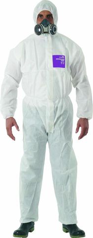 DISPOSABLE MICROGARD COVERALL 1500 WHITE M