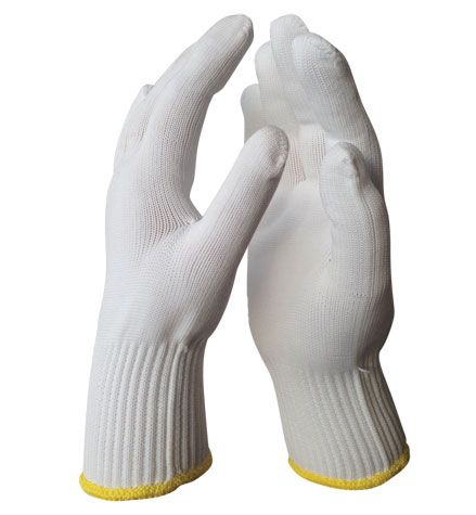 GLOVES NYLON KNITTED LARGE