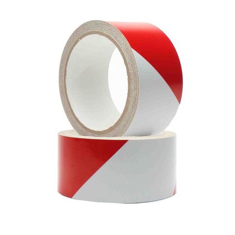 TAPE AISLE MARKING WHITE/RED