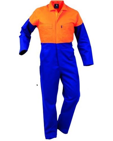 WORKWEAR BISON WORKZONE OVERALL HVIS DAY ONLY ZIP ROY/OR (DOPPC) 80R