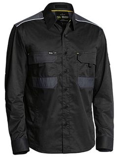 WORKWEAR BISLEY SHIRT FLEX N MOVE MECH STRETCH L/S