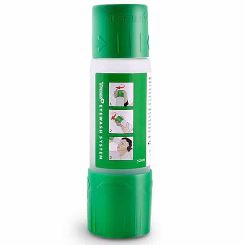 FIRST AID TOBIN EYEWASH FREESTANDING FLASK ÃƒÂ¢Ã¢â€šÂ¬Ã¢â‚¬Å“ 500ML