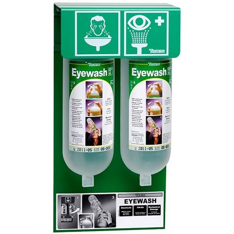 FIRST AID TOBIN EYEWASH STATIONARY STAND ÃƒÂ¢Ã¢â€šÂ¬Ã¢â‚¬Å“ 2 BOTTLES