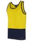 WORKWEAR JB'S SINGLET HI VIS 100% CTTN CONTRAST DUST PANEL