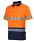 WORKWEAR JB'S HI VIS (D+N) COTTON BACK S/S SEGMENTED TAPE POLO