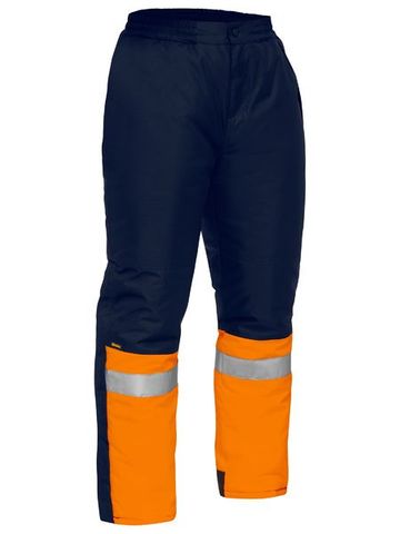 WORKWEAR BISLEY TWO TONE HIVIS FREEZER PANTS TAPES EA