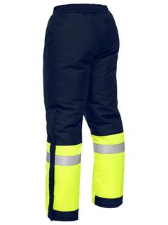 WORKWEAR BISLEY TWO TONE HIVIS FREEZER PANTS TAPES EA