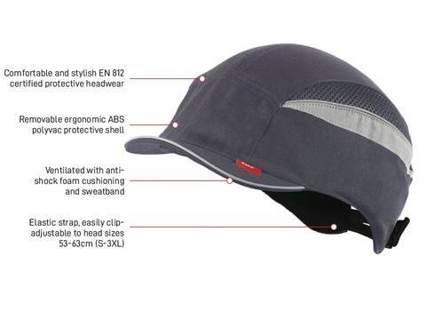 HEAD PROTECTION ESKO BUMP CAP SHORT PEAK