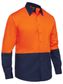 WORKWEAR BISLEY TWO TONE HIVIS SHIRT L/S EA